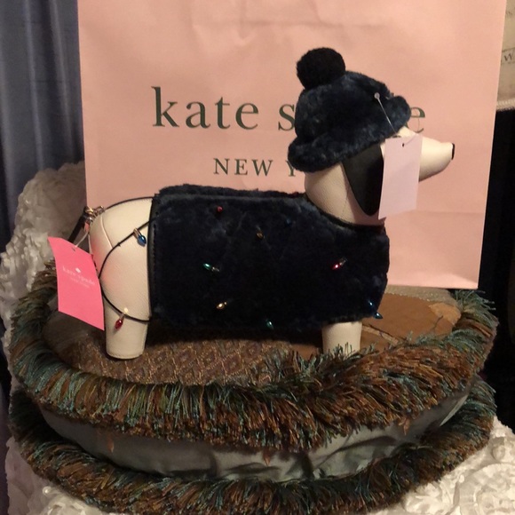 NEW Kate Spade ♠️ Dachshund Lights Crossbody Purse (Claude) - Picture 6 of 17
